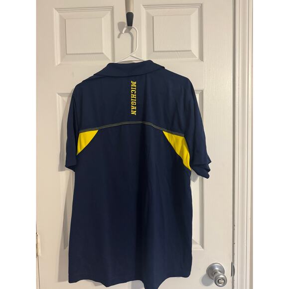 Adidas University of Michigan Dri-Fit Athletic Polo Block M Sz: Large - Picture 2 of 4
